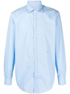 Massimo Alba chemise à col italien - Bleu