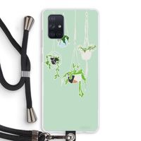 Hang In There: Samsung Galaxy A71 Transparant Hoesje met koord