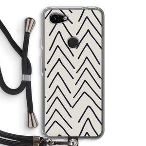 Marrakech Arrows: Pixel 3a Transparant Hoesje met koord
