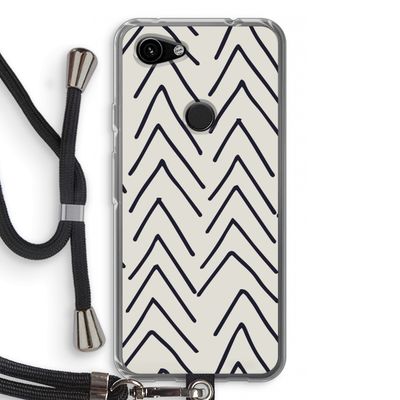Marrakech Arrows: Pixel 3a Transparant Hoesje met koord