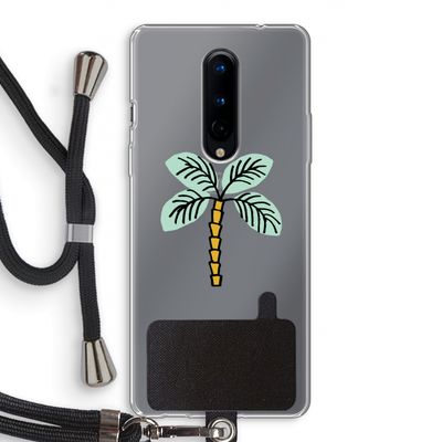 Palmboom: OnePlus 8 Transparant Hoesje met koord