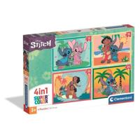 CLEMENTONI - Puzzle 4 in 1 - Stitch