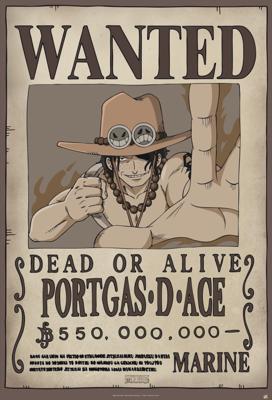 Poster One Piece Wanted Ace 61x91,5cm