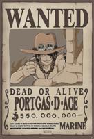 Poster One Piece Wanted Ace 61x91,5cm Poster One Piece Wanted Ace 61x91,5cm