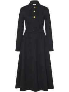 Rosetta Getty robe-chemise à taille ceinturée - Noir