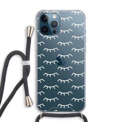 Wimpers: iPhone 12 Pro Transparant Hoesje met koord