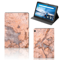 Lenovo Tablet M10 Leuk Tablet hoesje Marmer Oranje - thumbnail