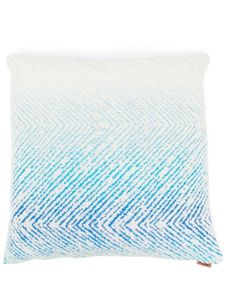 Missoni Home coussin en laine à effet dégradé - Bleu