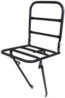 Voordrager Steco voor transportfiets met kroonboutmontage 30 x 30 cm - mat zwart