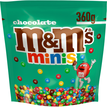 M&M&apos;S Minis chocolade snoepjes maxi 360g bij Jumbo