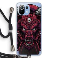 Hell Hound and Serpents: Xiaomi Mi 11 Lite Transparant Hoesje met koord
