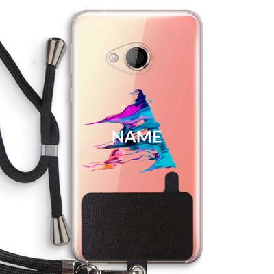 Abstract Spectrum: HTC U Play Transparant Hoesje met koord