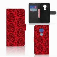 Motorola Moto G7 Power Hoesje Red Roses - thumbnail