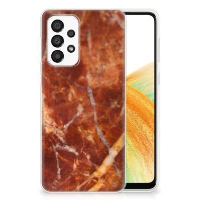 Samsung Galaxy A33 5G | TPU | Siliconen hoesje | Marmer Bruin