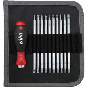 Wiha - Screwdriver With Interchangeable Blade Set System 6 281 T11 System 6 Set 11-tlg. Sf-telesc