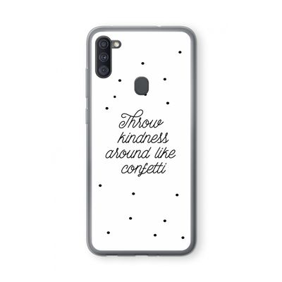 Confetti: Samsung Galaxy A11 Transparant Hoesje