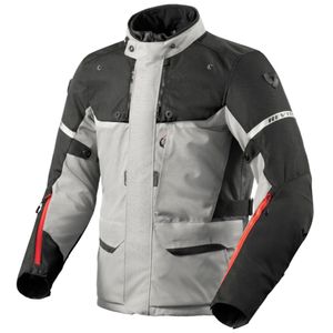 REV'IT! Outback 4 H2O jacket, Textiel motorjas heren, Zilver Zwart