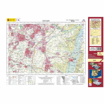 Topografische kaart 582 MT50 Getafe | CNIG - Instituto Geográfico Nacional1