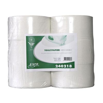 Toiletpapier Euro Products Q5 jumbo klein recycled 2-laags 180m wit .. Toiletpapier Euro Products Q5 jumbo klein recycled 2-laags 180m wit ..