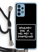Schotelvod: Samsung Galaxy A52 Transparant Hoesje met koord