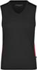 James & Nicholson JN315 Ladies´ Running Tank - Black/Red - L