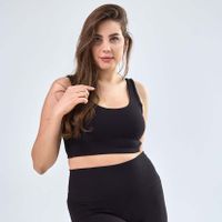 Yoga bra - Black, XL