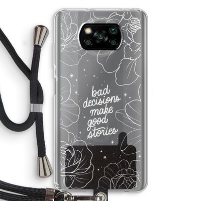 Good stories: Xiaomi Poco X3 Pro Transparant Hoesje met koord