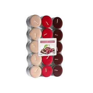 Chocolade kers geurkaarsen 60 stuks