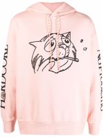 Aries hoodie Worried Cat à imprimé graphique - Rose - thumbnail