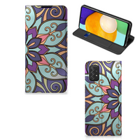 Samsung Galaxy A03s Smart Cover Purple Flower