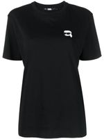 Karl Lagerfeld t-shirt Ikonik 2.0 en coton biologique - Noir