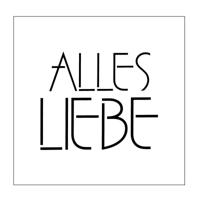 Mundart Stempel • stencil duitse tekst "alles liebe"