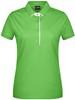 James & Nicholson JN725 Ladies´ Polo Single Stripe - Lime-Green/White - XL