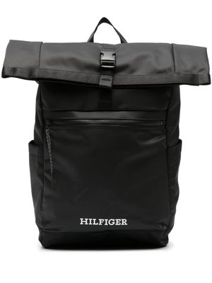 Tommy Hilfiger sac Monotype à rabat roulotté - Noir