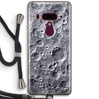 Maanlandschap: HTC U12+ Transparant Hoesje met koord