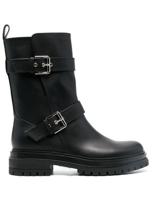 Gianvito Rossi bottines Amphibian à boucle - Noir