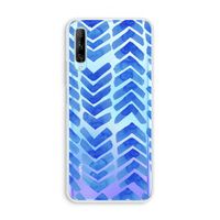 Blauwe pijlen: Huawei P Smart Pro Transparant Hoesje Blauwe pijlen: Huawei P Smart Pro Transparant Hoesje