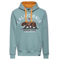 King Kerosin California State Hoodie Lake Green & Camel-S
