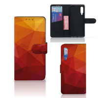 Book Case voor Xiaomi Mi 9 Polygon Red - thumbnail