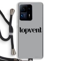 Topvent Grijs Zwart: Xiaomi Mi Mix 4 Transparant Hoesje met koord