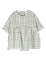 TEDDY & MINOU blouse à motif damier - Vert