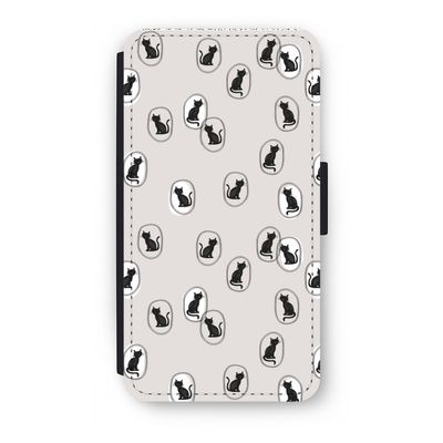 Miauw: iPhone XS Flip Hoesje