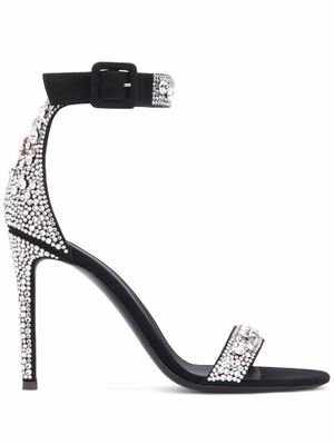 Giuseppe Zanotti sandales Neyla Crystal - Noir