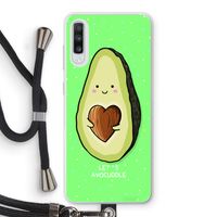 Avocuddle: Samsung Galaxy A70 Transparant Hoesje met koord