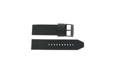 Horlogeband Fossil JR1354 / JR1357 / 134XXXX / 25XXXX Leder Zwart 24mm