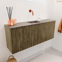 Toiletmeubel Mondiaz Joya Dlux | 100 cm | Meubelkleur Dusk | Faye wastafel Oza Wasbak Midden | Zonder kraangat(en)