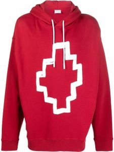 Marcelo Burlon County of Milan hoodie à motif Cross signature - Rouge