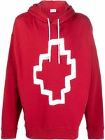 Marcelo Burlon County of Milan hoodie à motif Cross signature - Rouge