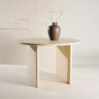 Nohr Ronde Eettafel 'Janka' 120cm, kleur Whitewash