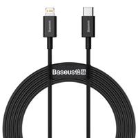 Baseus Superior-serie USB-C / Lightning-kabel - 2m, 20W - Zwart